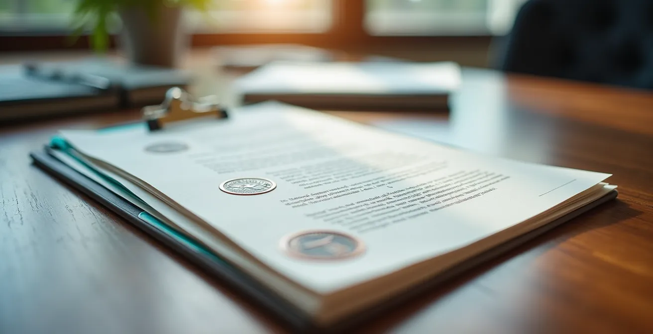 Documents organisés du passeport immobilier avec rapport CECB visible